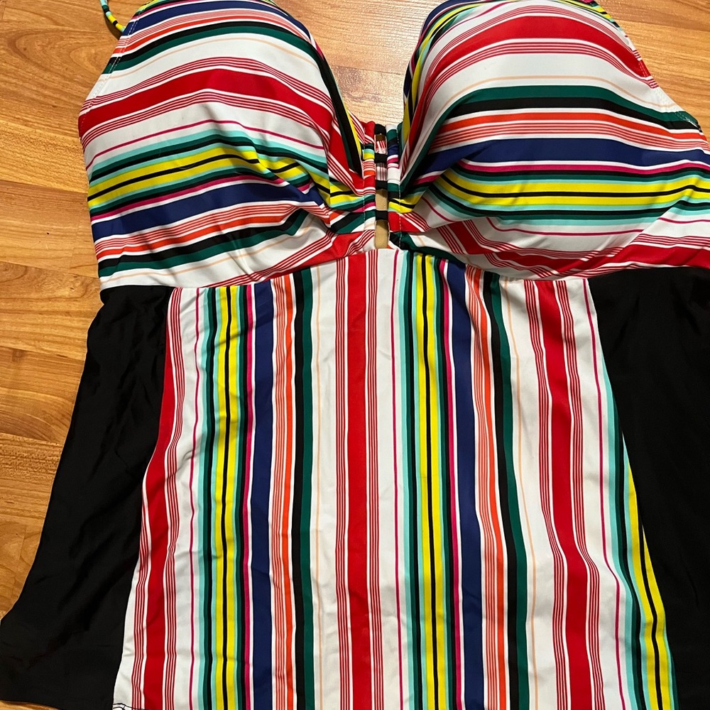 Cacique Multicolor Striped Bikini